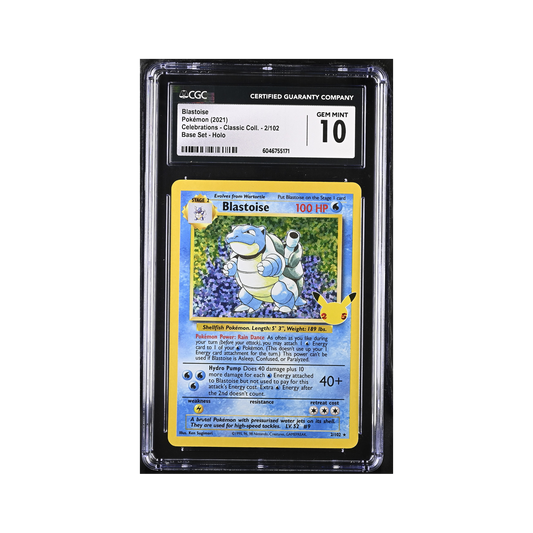 2021 Pokemon Celebrations: Classic Collection Blastoise #2 CGC 10