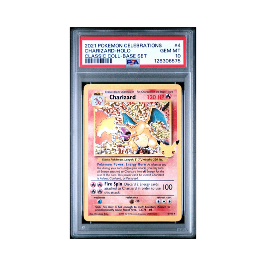 2021 Pokemon Celebrations Classic Collection Charizard #4 PSA 10