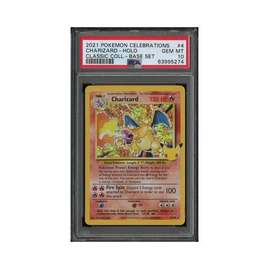 2021 Pokemon Celebrations: Classic Collection Charizard #4 PSA 10