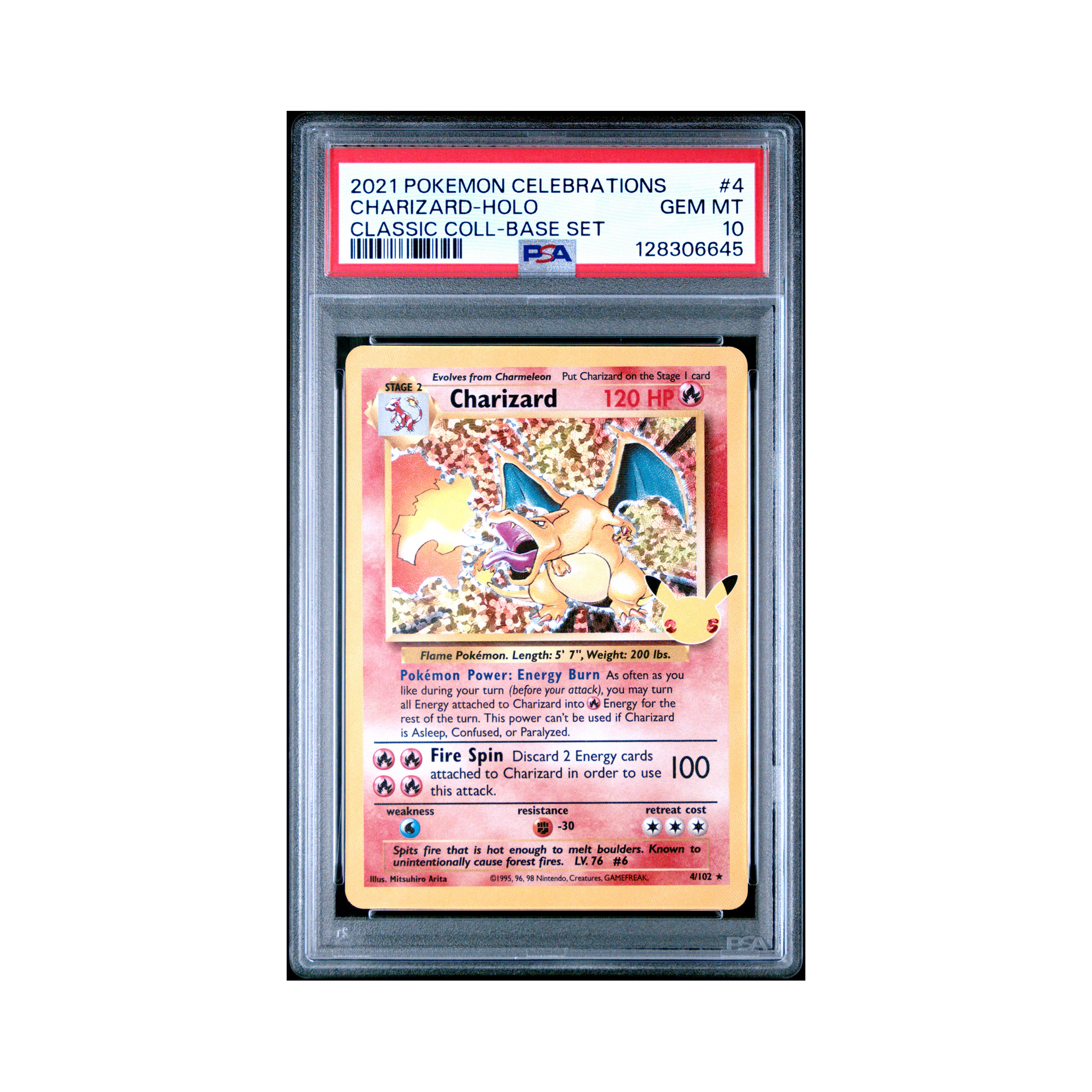 2021 Pokemon Celebrations Classic Collection Charizard #4 PSA 10 – Common Lands