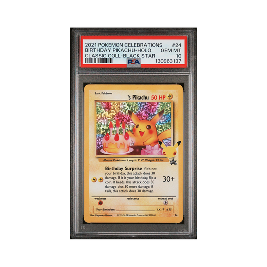 2021 Pokemon Celebrations: Classic Collection _____'s Pikachu #24 PSA 10