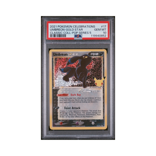 2021 Pokemon Celebrations Classic Collection Umbreon Star #17 PSA 10