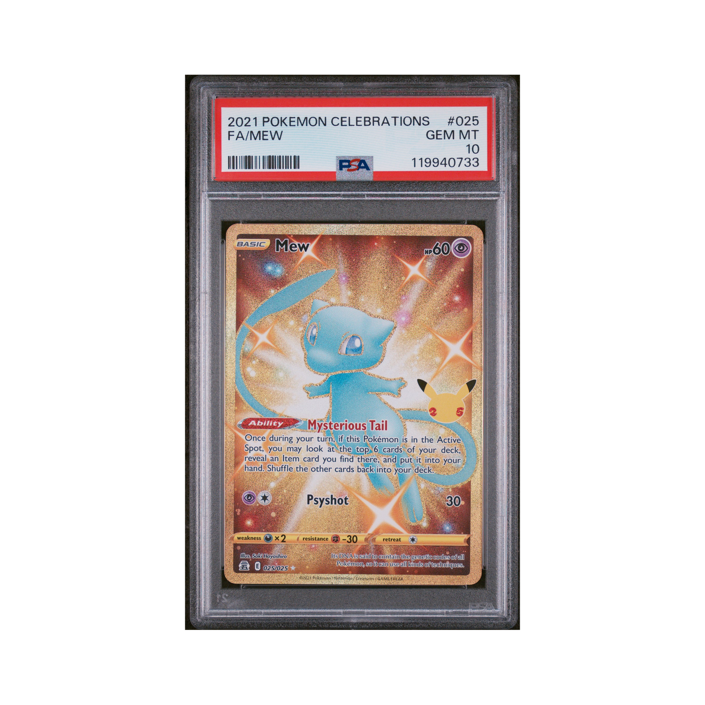 2021 Pokemon Celebrations Mew #025 PSA 10