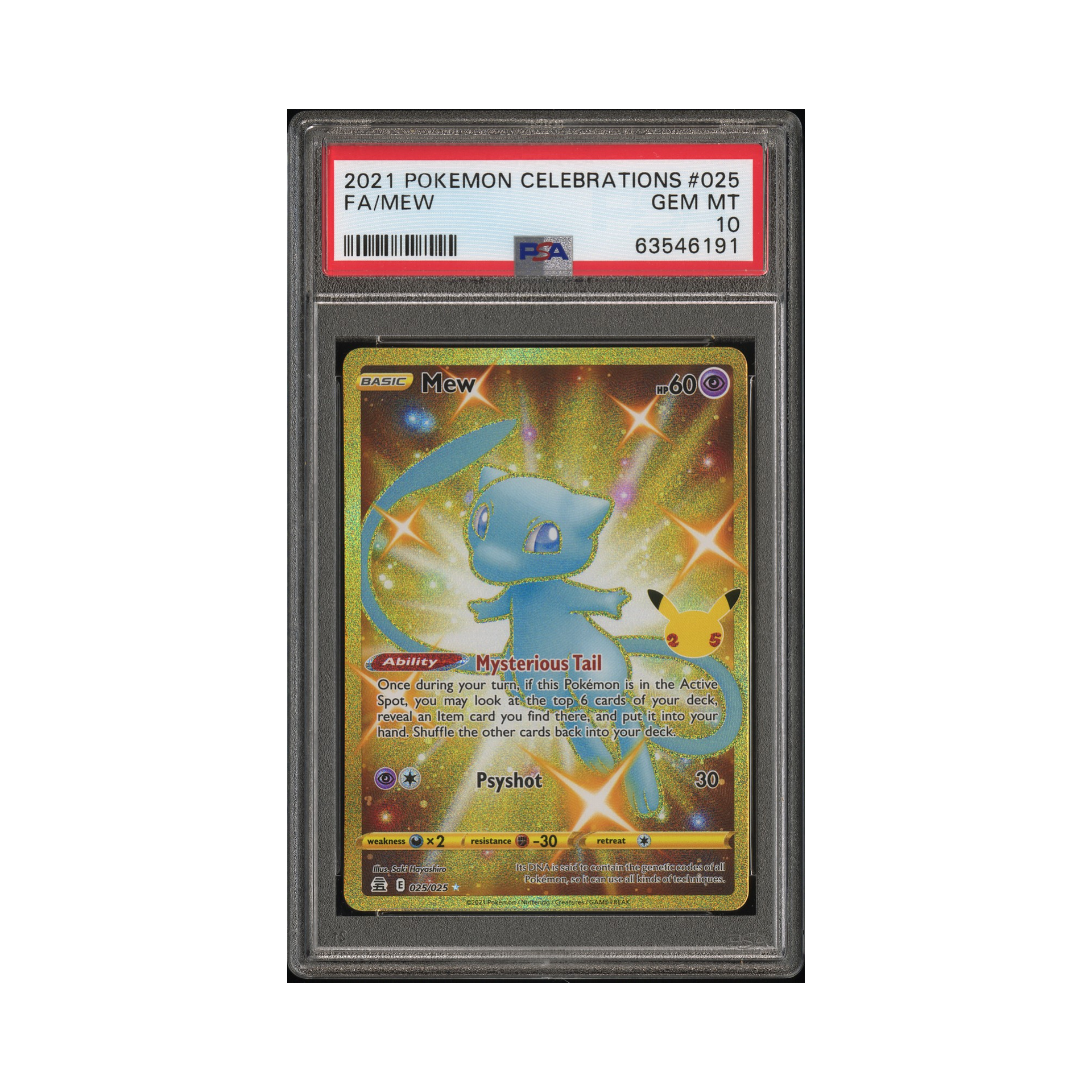 2021 Pokemon Celebrations Mew #25 PSA 10 – Common Lands