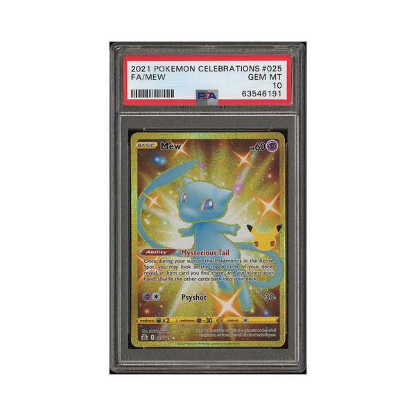 2021 Pokemon Celebrations Mew #25 PSA 10 – Common Lands