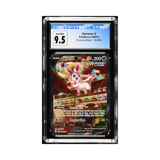 2021 Pokemon Evolving Skies Sylveon V #184 CGC 9.5
