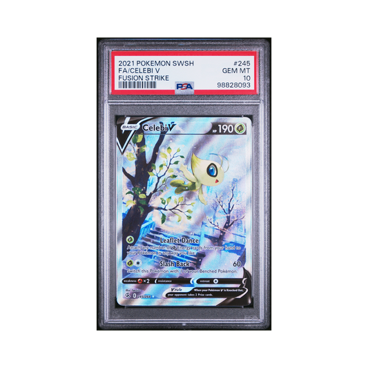 2021 Pokemon Fusion Strike Celebi V #245 PSA 10