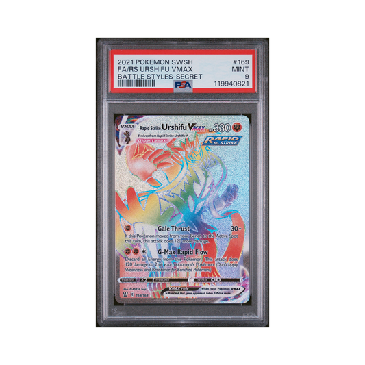 2021 Pokemon Sword & Shield Battle Styles Rs Urshifu VMAX #169 PSA 9