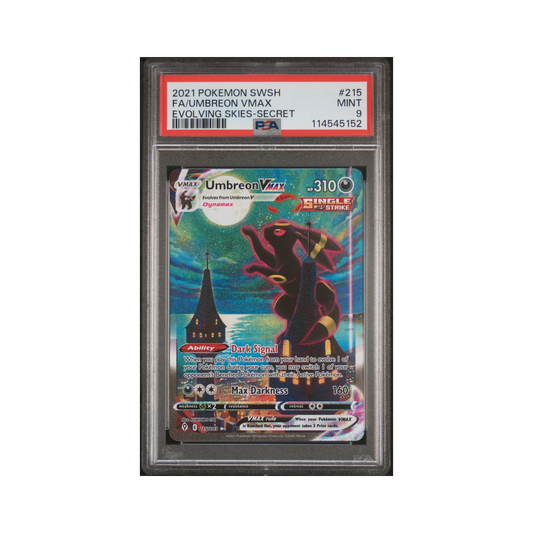 2021 Pokemon Sword & Shield Evolving Skies Umbreon VMAX #215 PSA 9