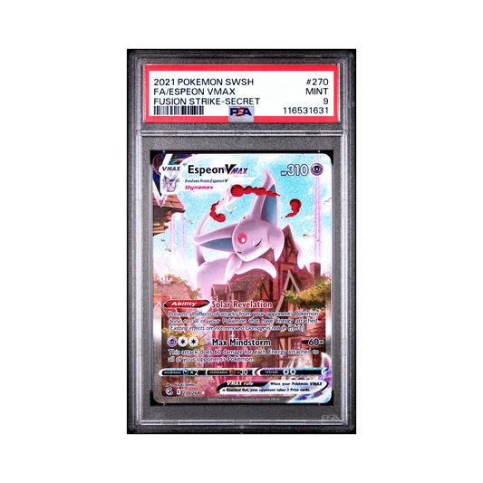 2021 Pokemon Sword & Shield Fusion Strike Espeon VMAX #270 PSA 9