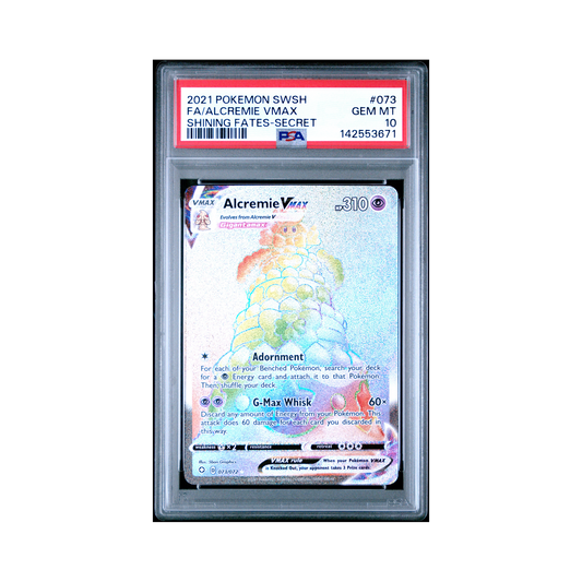 2021 Pokemon Sword & Shield Shining Fates Alcremie VMAX #073 PSA 10