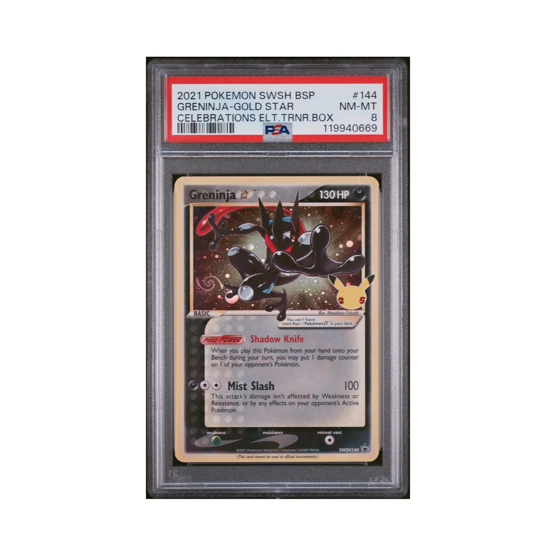 dark greninja pokemon card 2021 SWSH Black Star Promo Greninja-gold Star #144 PSA 8 first Pokémon:Haunter Shiny Vault Type Top 10 Rule of