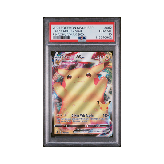 2021 Pokemon SWSH Black Star Promo Pikachu VMAX #062 PSA 10