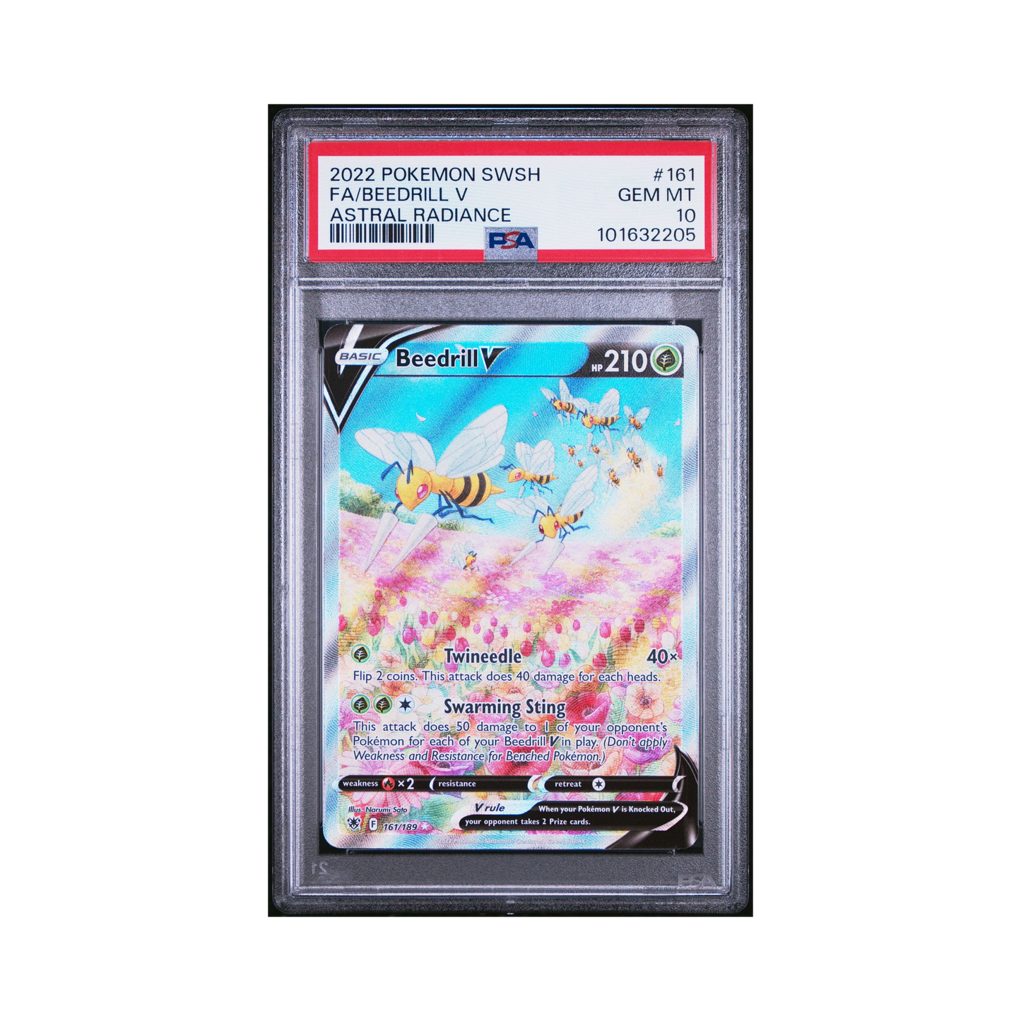 2022 Pokemon Astral Radiance Beedrill V #161 PSA 10