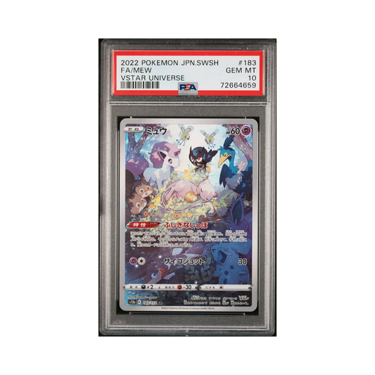 2022 Pokemon JAPANESE SWORD & SHIELD VSTAR UNIVERSE MEW #183 PSA 10