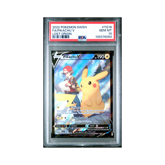 2022 Pokemon Lost Origin Trainer Gallery Pikachu V #TG16 PSA 10