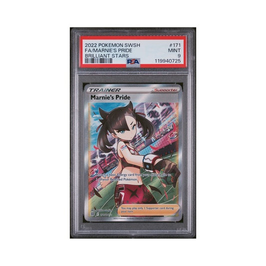 2022 Pokemon Sword & Shield Brilliant Stars Marnie's Pride #171 PSA 9