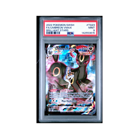 2022 Pokemon Sword & Shield Brilliant Stars Umbreon VMAX #TG23 PSA 9