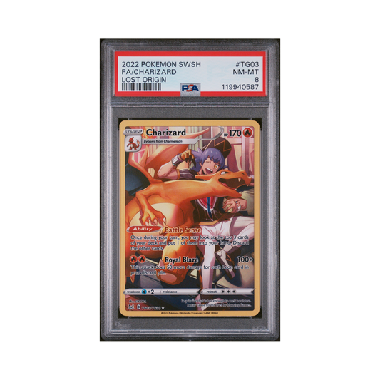 2022 Pokemon Sword & Shield Lost Origin Charizard #TG03 PSA 8
