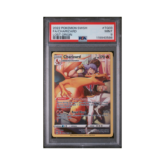 2022 Pokemon Sword & Shield Lost Origin Charizard #TG03 PSA 9
