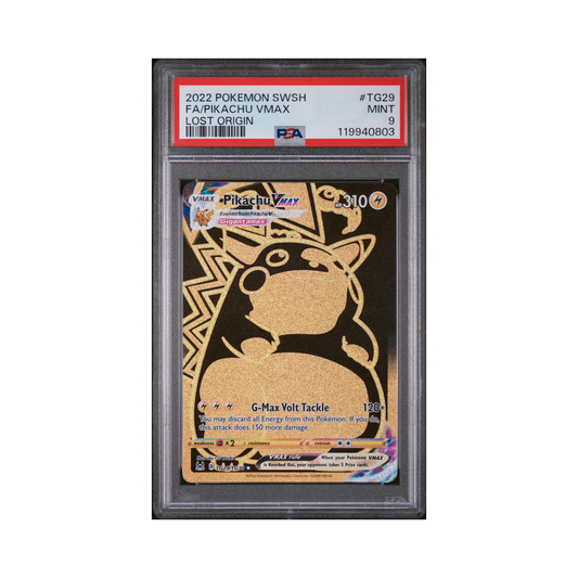 2022 Pokemon Sword & Shield Lost Origin Pikachu VMAX #TG29 PSA 9