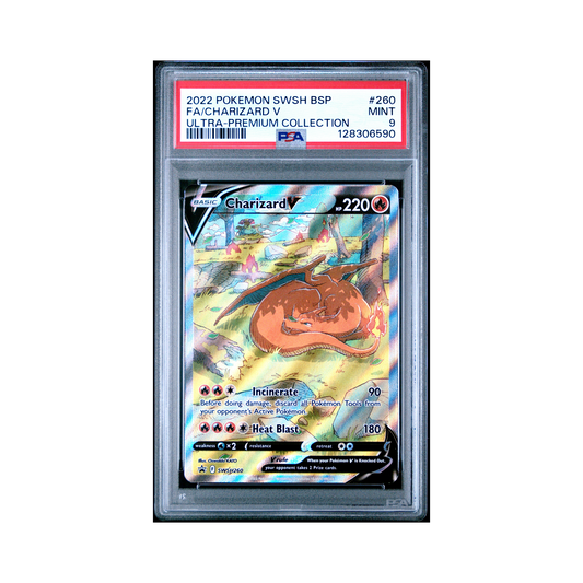 2022 Pokemon SWSH Black Star Promo Charizard V #260 PSA 9