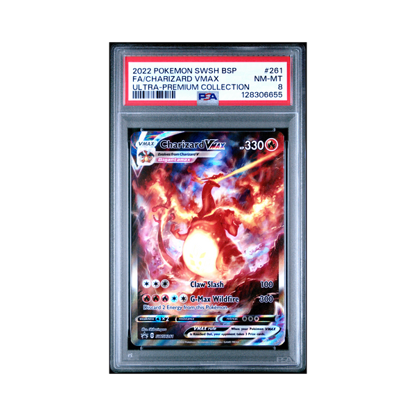 2022 Pokemon SWSH Black Star Promo Charizard VMAX #261 PSA 8 – Common Lands