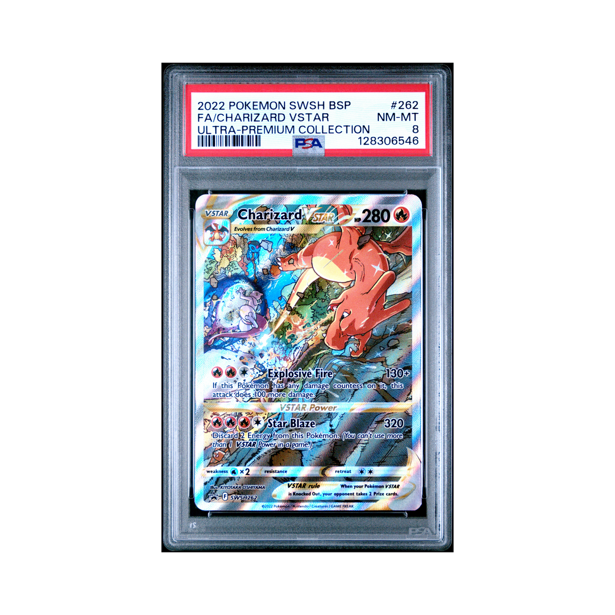 2022 Pokemon SWSH Black Star Promo Charizard VSTAR #262 PSA 8