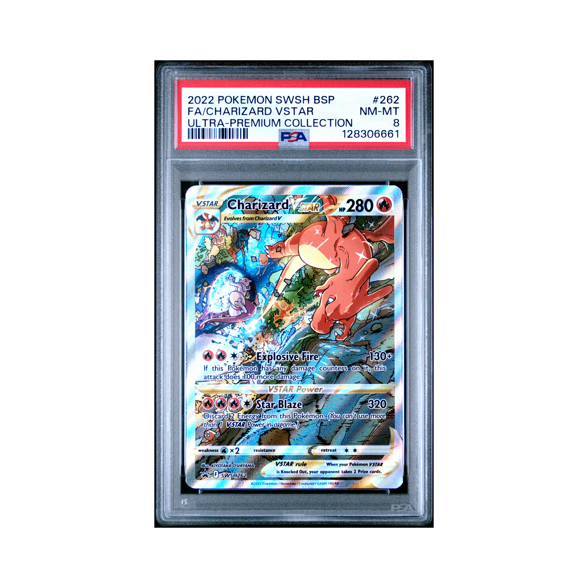 2022 Pokemon SWSH Black Star Promo Charizard VSTAR #262 PSA 8