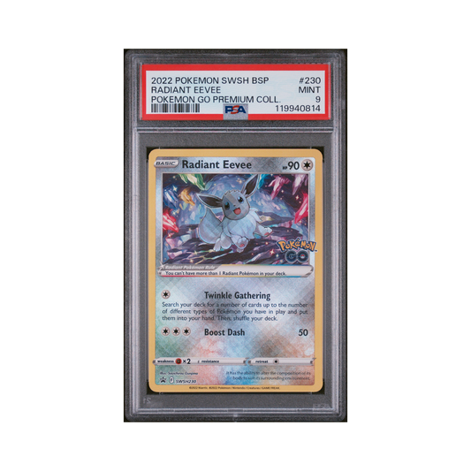 2022 Pokemon SWSH Black Star Promo Radiant Eevee #230 PSA 9