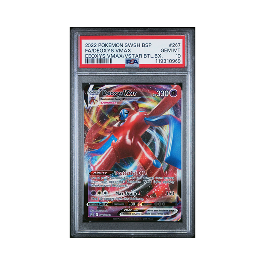 2022 Pokemon SWSH Black Star Promos Deoxys VMAX #SWSH267 PSA 10