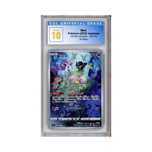 2022 Pokemon VSTAR Universe - s12a Mew #183/172 CGC 10
