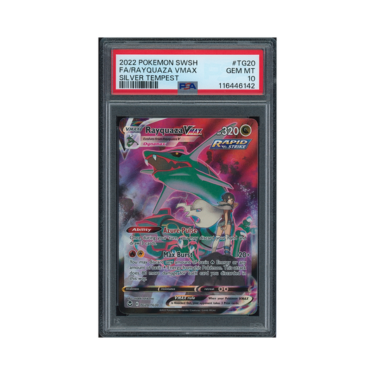 2022 Pokemon Sword & Shield Silver Tempest Rayquaza VMAX #TG20 PSA 10