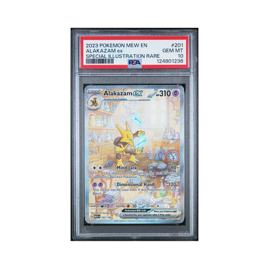 2023 Pokemon 151 Alakazam ex #201 PSA 10