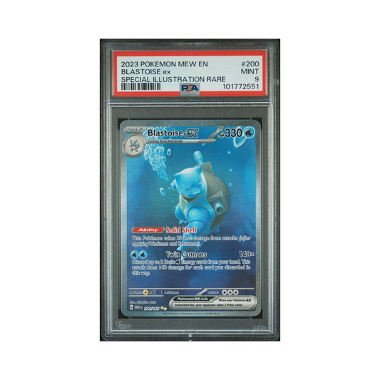 2023 Pokemon 151 Blastoise ex #200 PSA 9