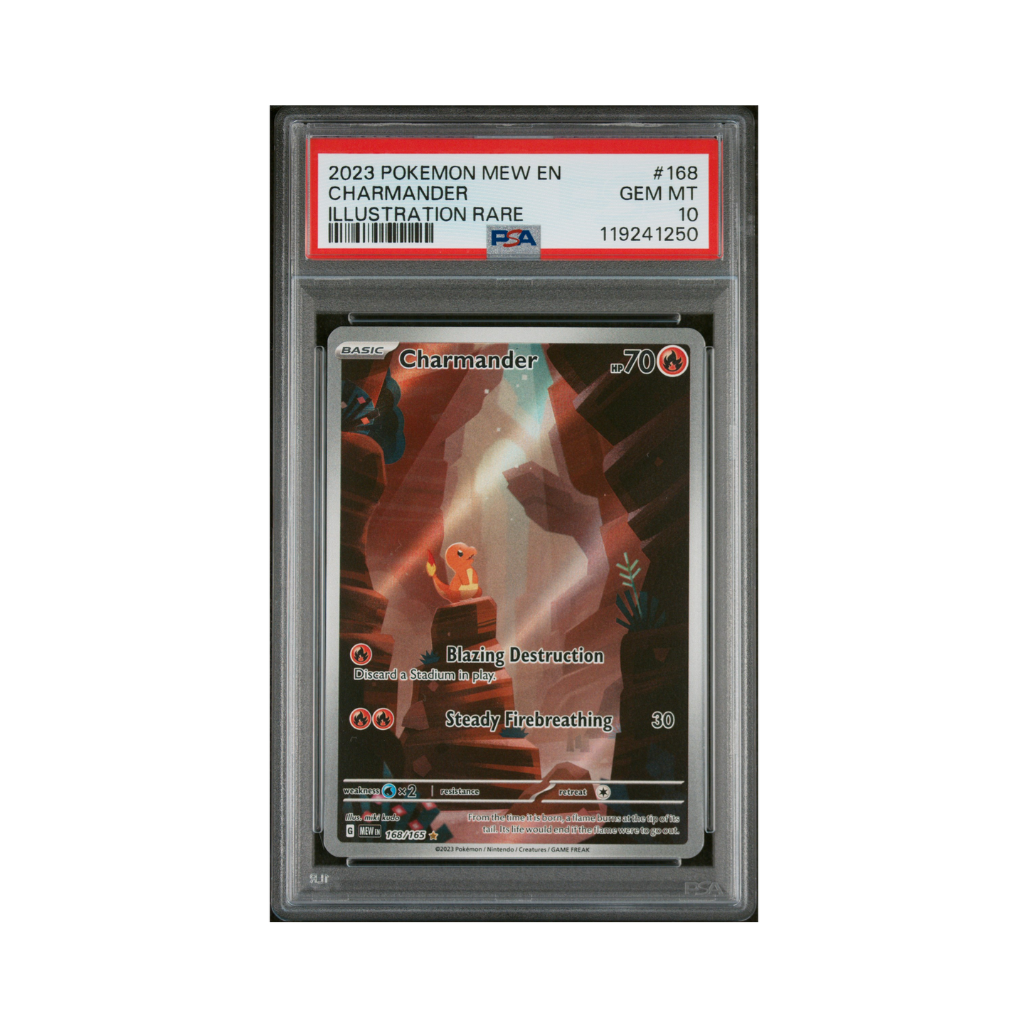 2023 Pokemon 151 Charmander #168 PSA 10