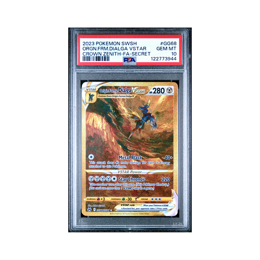 2023 Pokemon Crown Zenith Galarian Gallery Origin Forme Dialga VSTAR #GG68 PSA 10