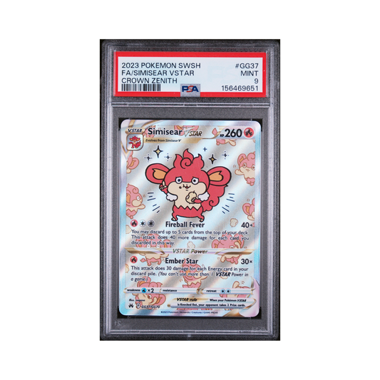 2023 Pokemon Crown Zenith Galarian Gallery Simisear VSTAR #GG37 PSA 9