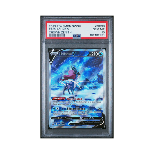 2023 Pokemon Crown Zenith Galarian Gallery Suicune V #GG38 PSA 10