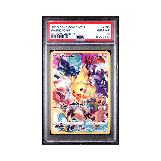 2023 Pokemon Crown Zenith Pikachu #160 PSA 10