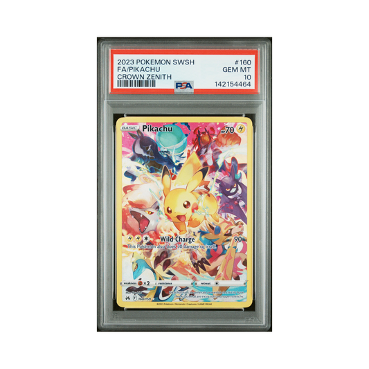2023 Pokemon Crown Zenith Pikachu #160 PSA 10