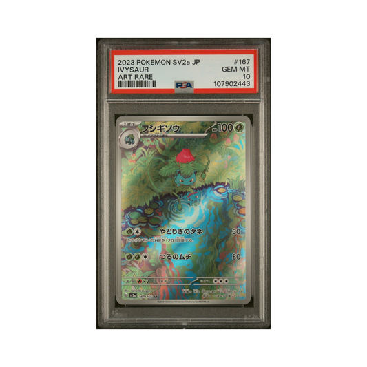 2023 Pokemon JAPANESE SV2A-Pokemon CARD 151 IVYSAUR #167 PSA 10