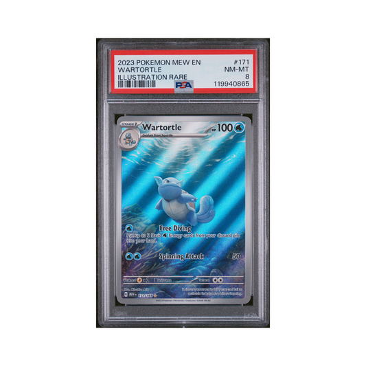 2023 Pokemon 151 Wartortle #171 PSA 8