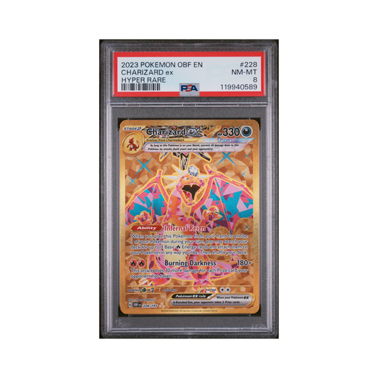 2023 Pokemon Obsidian Flames Charizard EX #228 PSA 8
