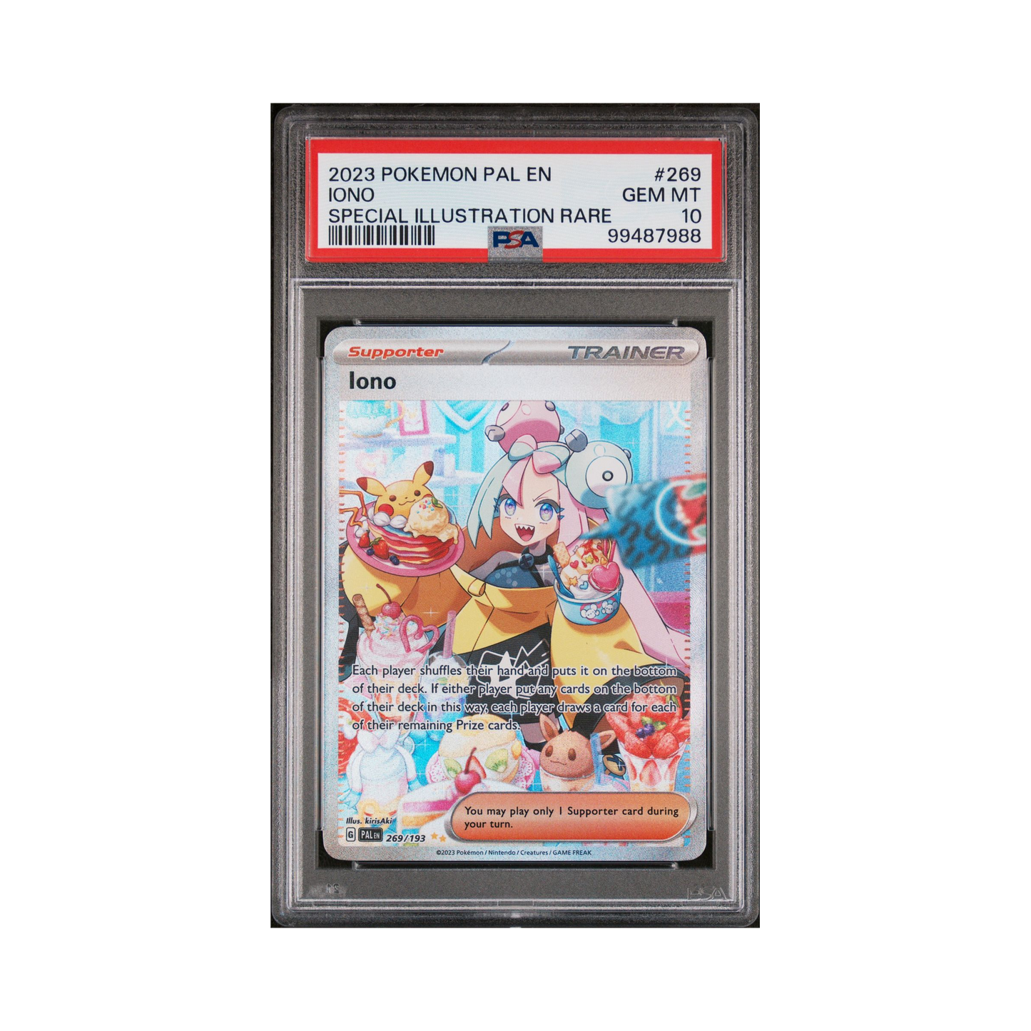 2023 Pokemon Paldea Evolved Iono #269 PSA 10