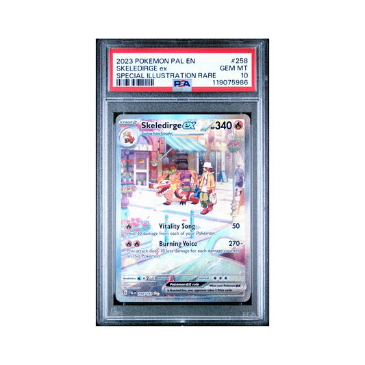 2023 Pokemon Paldea Evolved Skeledirge ex #258 PSA 10