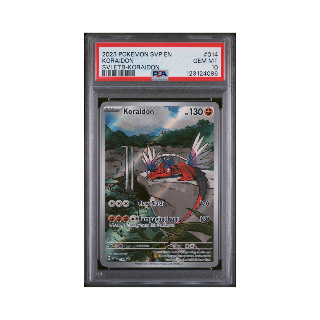 2023 Pokemon Scarlet & Violet Black Star Promos Koraidon #14 PSA 10 ...