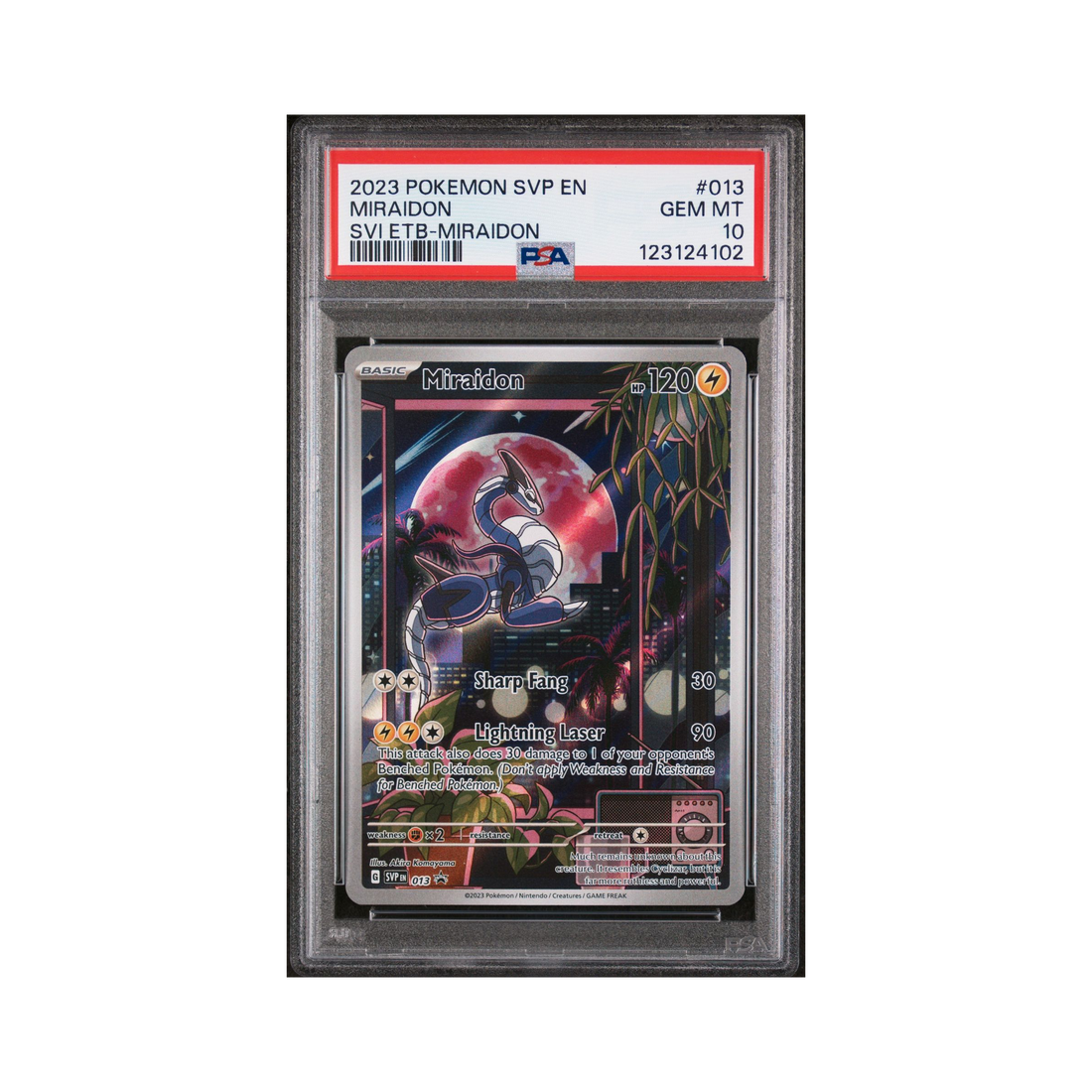 2023 Pokemon Scarlet & Violet Black Star Promos Miraidon #13 PSA 10 ...