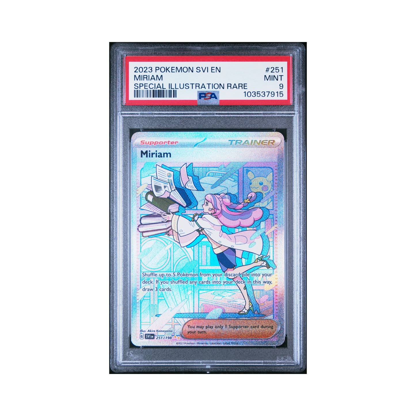 2023 Pokemon Scarlet & Violet Miriam #251 PSA 9