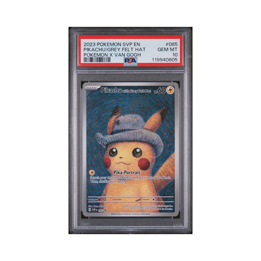 2023 Pokemon Svp Pikachu with a Grey Felt Hat #085 PSA 10
